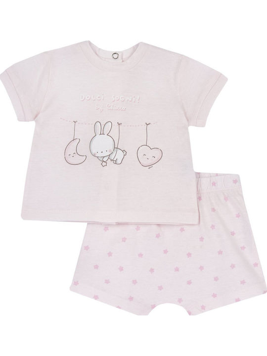 Kids' Set with Shorts Summer 2pcs Pink