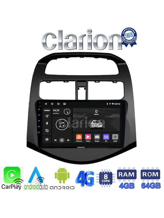 Clarion Ηχοσύστημα Αυτοκινήτου για Chevrolet Spark 2009>2016 (Bluetooth/USB/WiFi/GPS/Apple-Carplay/Android-Auto) με Οθόνη Αφής 9"
