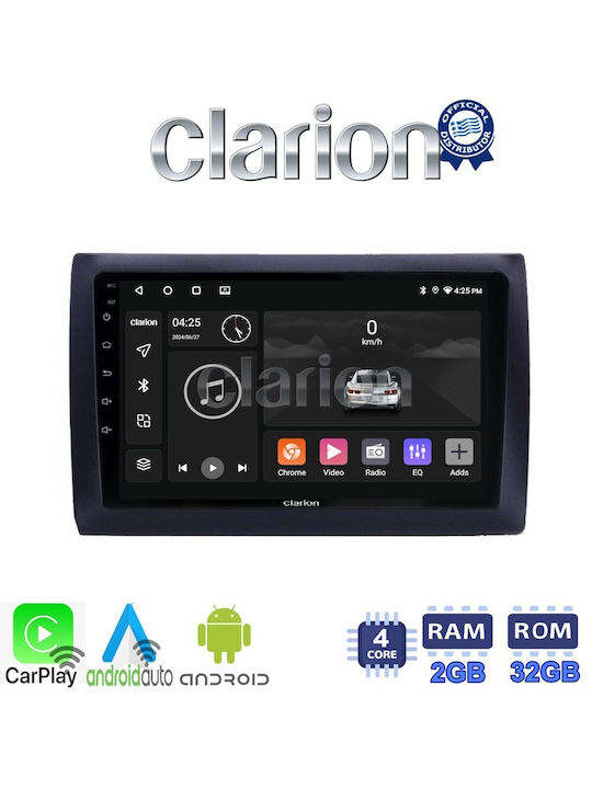 Clarion Ηχοσύστημα Αυτοκινήτου για Fiat Stilo 2001 > 2007 (Bluetooth/USB/WiFi/GPS/Apple-Carplay/Android-Auto) με Οθόνη Αφής 9"