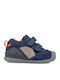 Παιδικά Sneakers High Ανατομικά με Σκρατς Μπλε