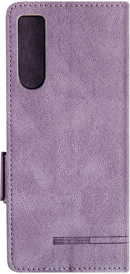 Калъф Sony Xperia 10 V 10 Vi Портфейл Видео Стойка Лавандула