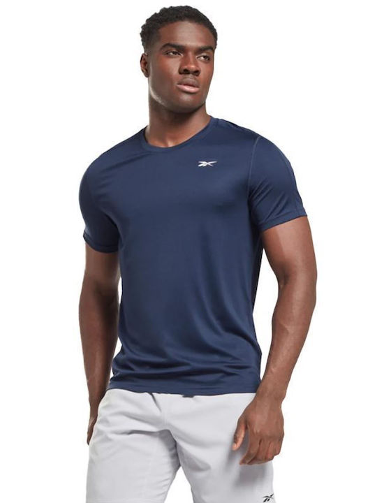 Reebok Men's Athletic T-shirt Short Sleeve Navy Blue