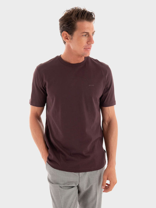 Hugo Boss Herren T-Shirt Kurzarm Bordeaux