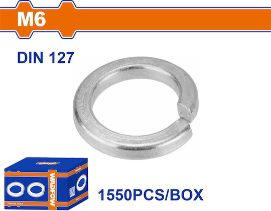 Wadfow Ροδέλα Γκρόβερ για Βίδα M6mm 1550τμχ DIN 127