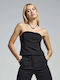 Life Γυναικεία Μπλούζα Strapless Μαύρο