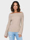 Only Women's Long Sleeve Sweater Beige