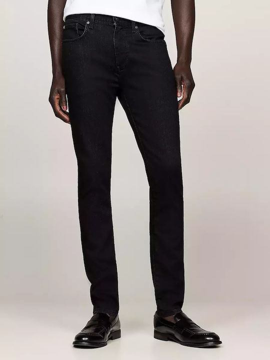 Bleecker Pantaloni Jeans pentru Bărbați Elastic cu Croială Slim Black