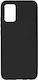 Back Cover Samsung Galaxy A02s Semi-rigid Silicone Soft-touch Finish Black