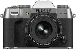 Fujifilm X-T50 Kit (XF 16-50mm F/2.8-4.8 R LM WR) Ασημί