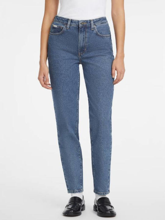 Guess High Waist Women's Jean Trousers in Mom Fit Denim