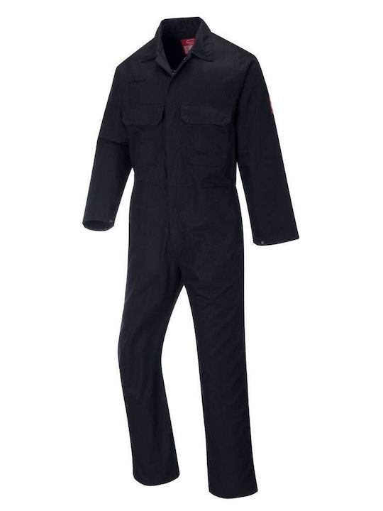 Portwest Work Coverall Full Body Cotton Black