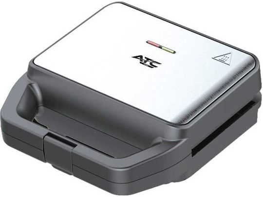 ATC H5 Sandwich Maker with Removable Plates for for 2 Sandwiches Sandwiches 800W Inox