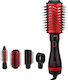 DSP 50107 Electric Brush with Air for Hair Straightening 1000W Black / Red