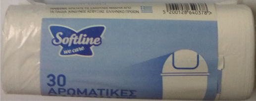 Softline Fresher Αρωματικές Σακούλες Απορριμάτων 50x50cm 30τμχ Λευκές