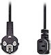 Nedis Schuko - IEC 320 Cable 5m Μαύρο CEGL10020BK50