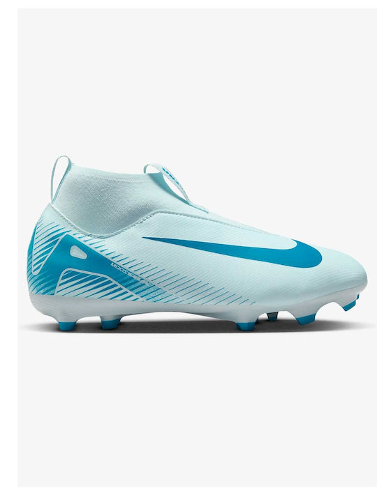 Nike Zoom Mercurial Superfly 10 Academy Fg Mg Kids Molded Soccer Shoes Blue