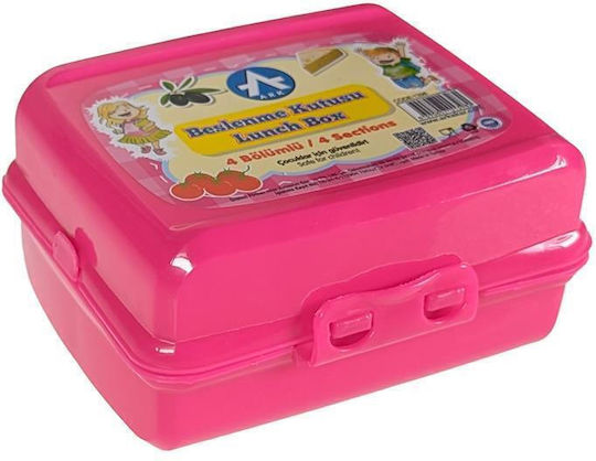 Next Plastic Lunch Box Pink 14x11cm