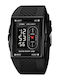 Skmei Analog/Digital Men's Watch 43mm Chronograph Battery with Rubber Strap Black/Black