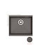 Pyramis Ithaka 1b 070244211 Unterbau Spüle aus Verbundgranulat B50xT40cm Iron Grey