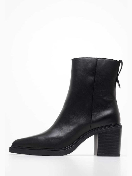 Alpe Leder Damen Knöchelstiefel Schwarz