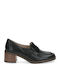 Δερμάτινα Γυναικεία Loafers σε Μαύρο Χρώμα