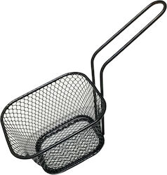 Tpster Deep Fry Basket Serving Basket Metallic with Dimensions 14x10.5x6.5cm 1pcs