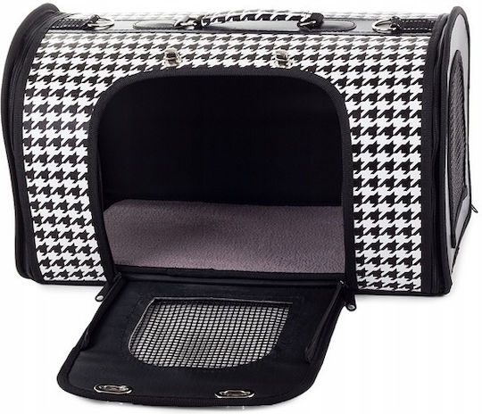 Geantă de mână pentru transport câine / pisici Neagră M49xL32xA29cm.