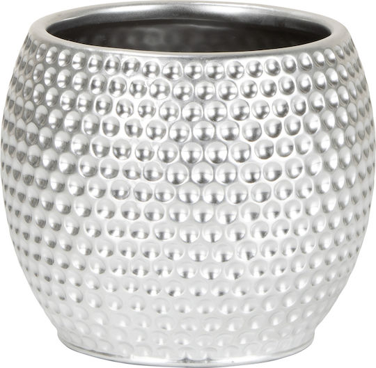 Scheurich Übertopf Keramik Silber 13x13x13εκ.