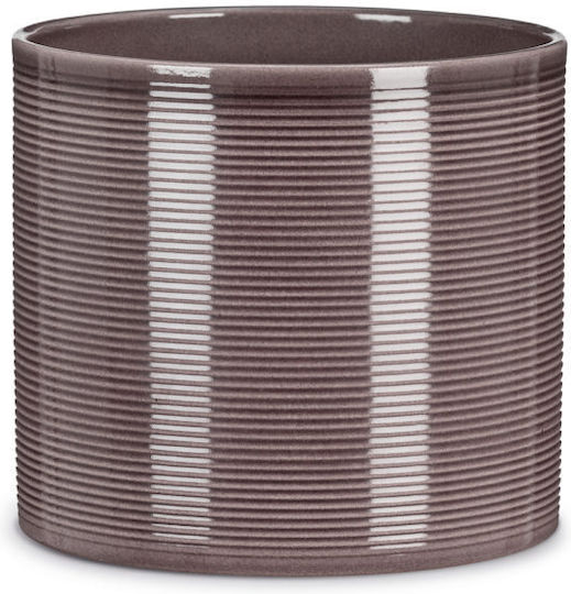 Scheurich Übertopf Keramik Braun 14x14x12εκ.