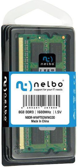 Nelbo 8GB DDR3 RAM с Скорост 1600 за Лаптоп
