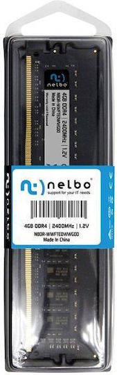 Nelbo DDR4 με Module 1x4GB και Ταχύτητα 2400 για Desktop