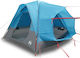 vidaXL Camping Tent Blue for 4 People 300x300x2...