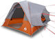 vidaXL Car Camping Tent Orange for 4 People 300...