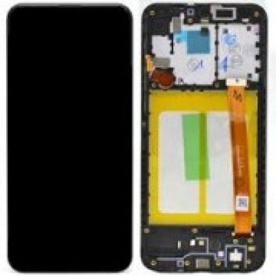 Οθόνη με Μηχανισμό Αφής για Samsung A20e (Μαύρο)