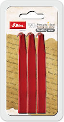 Shiny Sealing Wax Ink Stamp Red 3pcs