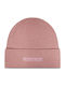 Beanie Unisex Σκούφος Πλεκτός σε Ροζ χρώμα