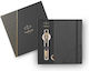 Parker Desk Set with Notebook and Pen IM Premium Black Gold 2pcs