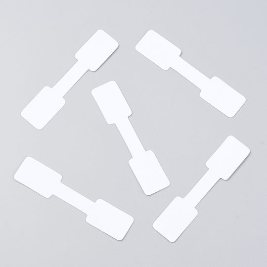 Self-Adhesive Price Tags Rectangular 6x1.3cm 100pcs