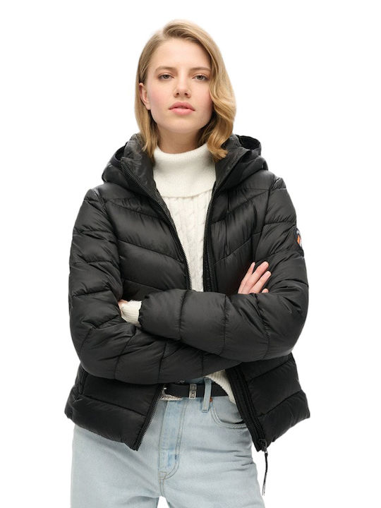 Bomberjacke Superdry Jacke Damen Schwarz WeiÃƒÂŸ Superdry Kurz