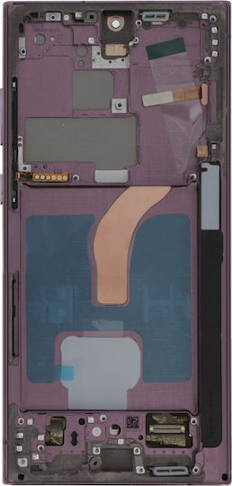 Clappio Complete Assembly S22 Ultra Lcd Screen + Touch Screen + Chassis Burgundy