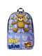 Space Junk School Bag Backpack Junior High-High School Multicolour with Water Bottle Holder