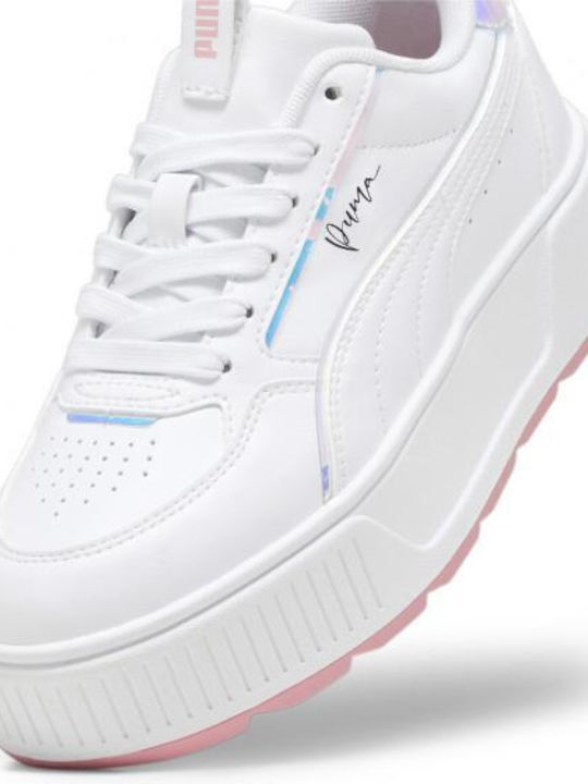 Puma Γυναικεία Flatforms Sneakers Λευκά 396232-01 Skroutz Cyprus