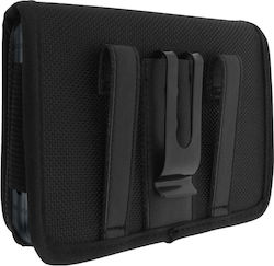 Universal L Size Belt Case Case Clip Loops Scratch Closure Black