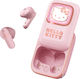 OTL Hello Kitty Slide Earbud Bluetooth Handsfree Earphones with Charging Case Pink