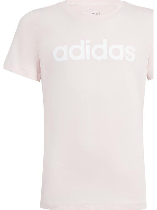 adidas Tricou pentru copii Roz Essentials Linear
