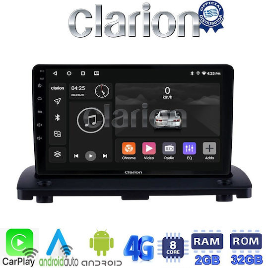 Clarion Ηχοσύστημα Αυτοκινήτου για Volvo XC 90 2002 > 2014 (Bluetooth/USB/WiFi/GPS/Apple-Carplay/Android-Auto) με Οθόνη Αφής 9"