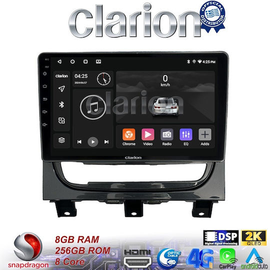 Clarion Ηχοσύστημα Αυτοκινήτου για Fiat Strada 2012 > 2020 (Bluetooth/USB/WiFi/GPS/Apple-Carplay/Android-Auto) με Οθόνη Αφής 9"
