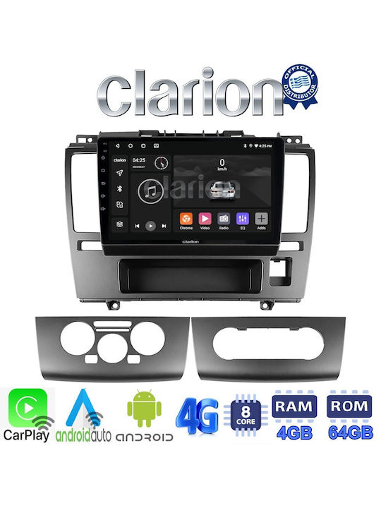 Clarion Sistem Audio Auto pentru Nissan Tiida 2004 > 2012 (Bluetooth/USB/WiFi/GPS/Apple-Carplay/Android-Auto) cu Ecran Tactil 9"
