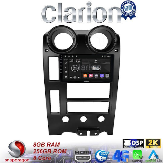 Clarion Car Audio System Hummer H2 2002 > 2008 (Bluetooth/USB/WiFi/GPS/Apple-Carplay/Android-Auto) with Touch Screen 9"