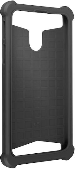 Universal Faux-leather Shock Absorbing Case 4.7" 5.0" Smartphones – Black
